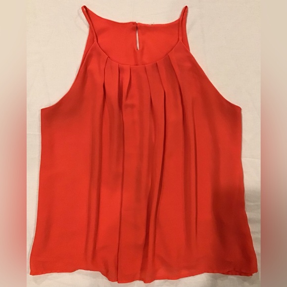 bright coral strappy top - Picture 1 of 3